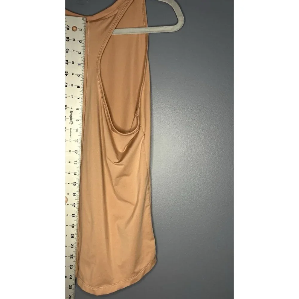 Nike Dri-Fit One Luxe Slim Fit Training Tank Top Women L  Peach Slinky Soft Cute